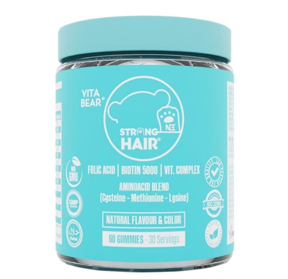 VİTA BEARVİTAMİN-MİNERALLERVita Bear Strong Hair Vitamin 60 Gummies