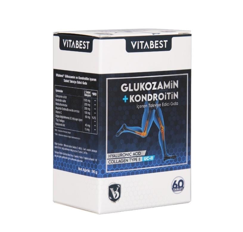 VİTABESTKOLAJENLERVitabest Glukozamin Kondroitin 60 Tablet