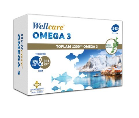 WELLCAREOMEGA-3 / BALIK YAĞLARIWellcare Omega 3 1200 mg 30 Kapsül