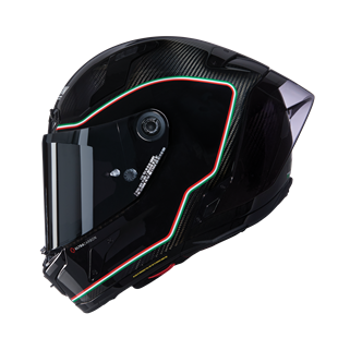 NOLANNOLAN X-804 RS ASSO DI PICCHE 341 KARBON KAPALI KASK PARLAK