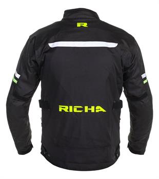 Richa Buster WP Motosiklet Ceket Siyah Fluo
