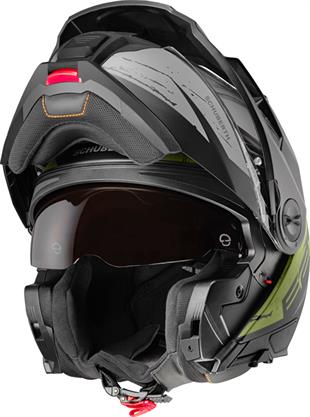 SCHUBERTH E2 EXPLORER GREEN ÇENE AÇILIR SİPERLİKLİ MOTOSİKLET KASKI
