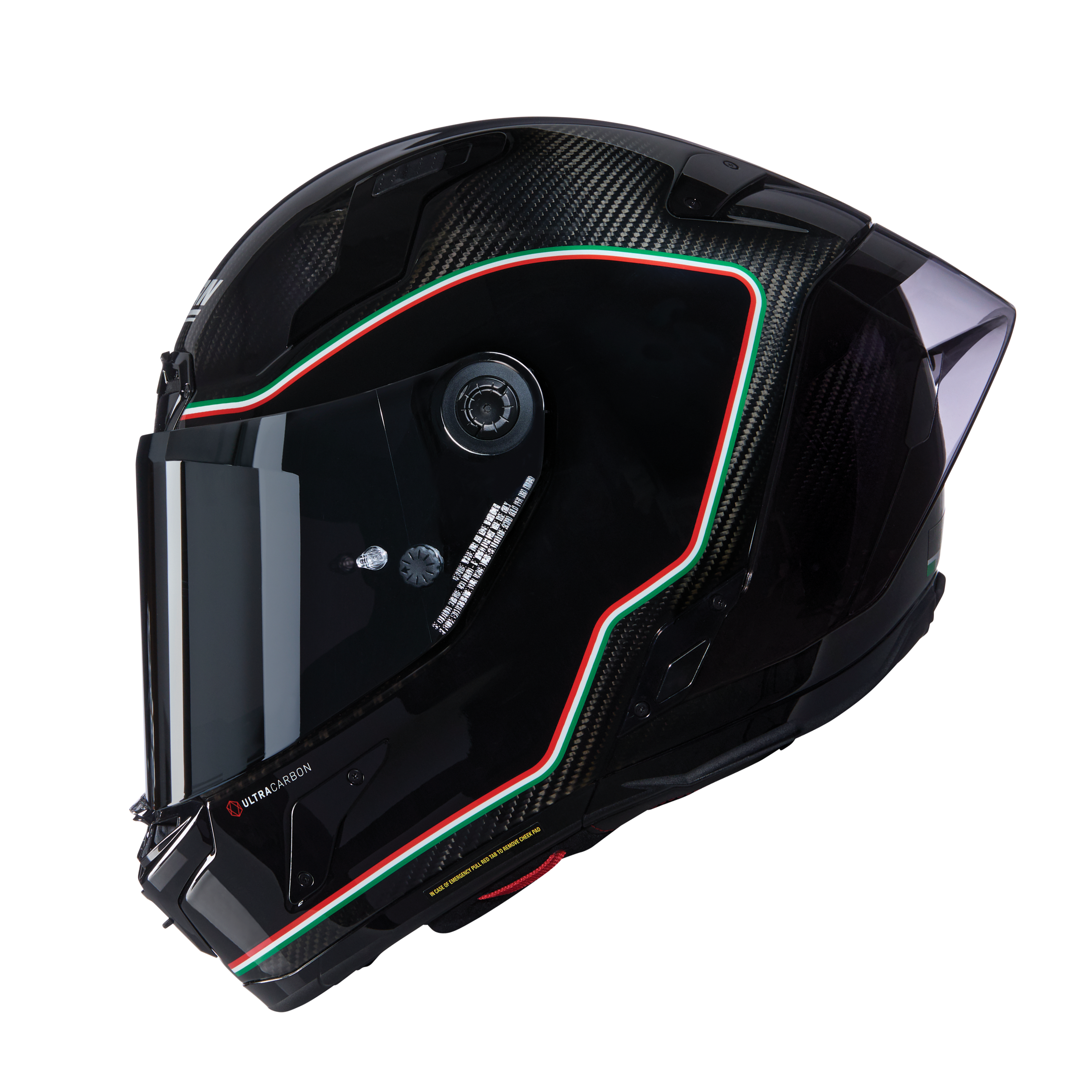 NOLANNOLAN X-804 RS ASSO DI PICCHE 341 KARBON KAPALI KASK PARLAK