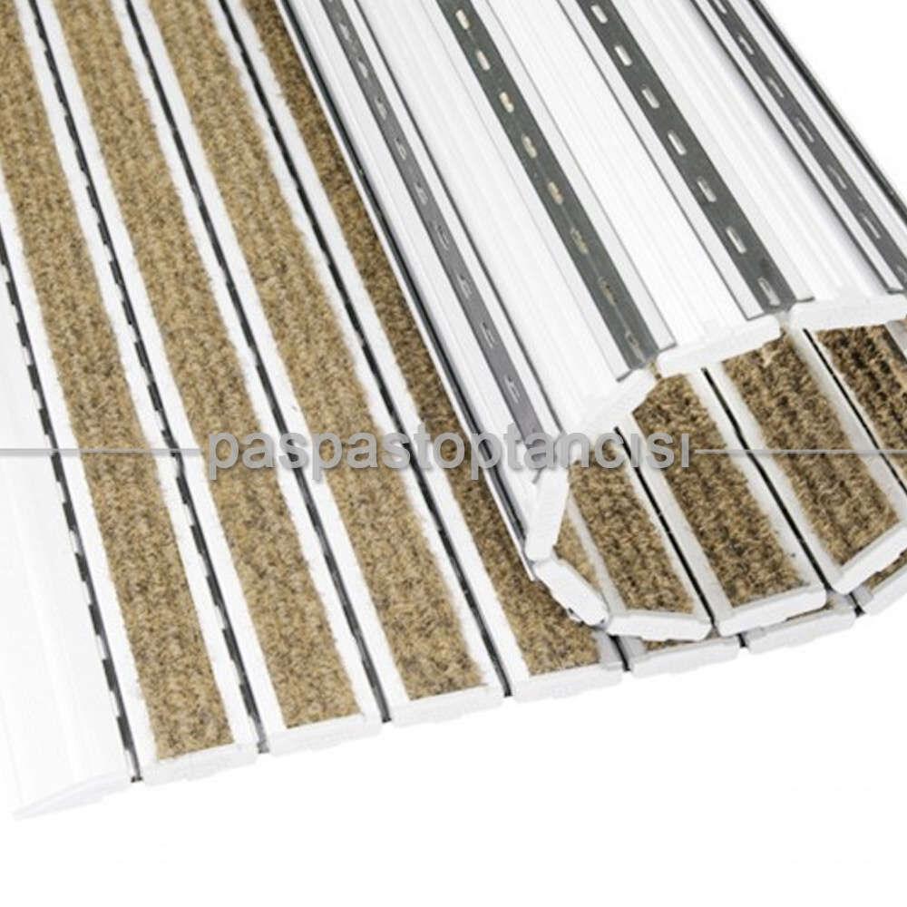 Alüminyum Metal Paspas Bukle Halı Fitilli PM1000 Bej