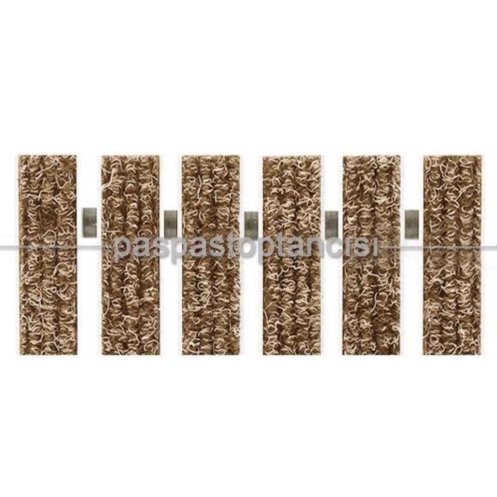 Alüminyum Paspas Bukle Halı Fitilli UM1000 Bej