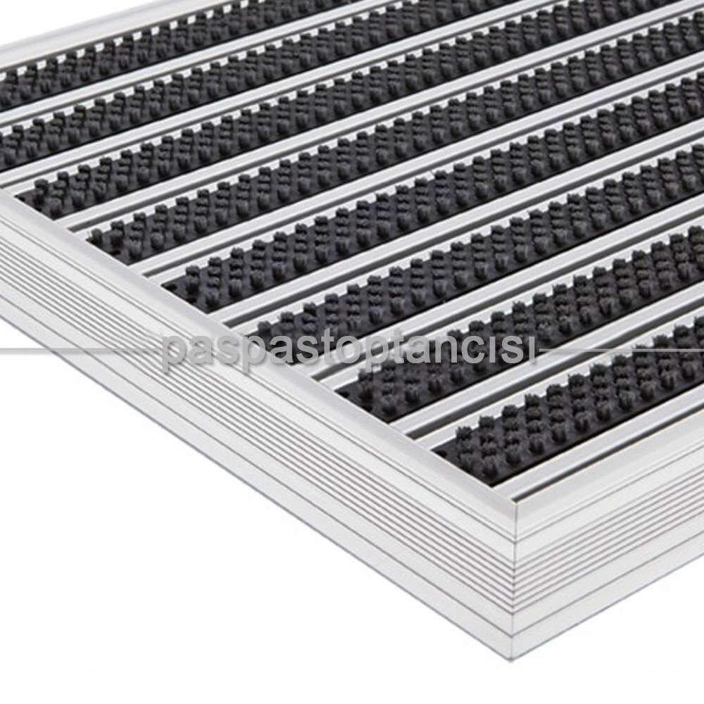 Alüminyum Paspas Fırça Fitilli PM4000 Siyah