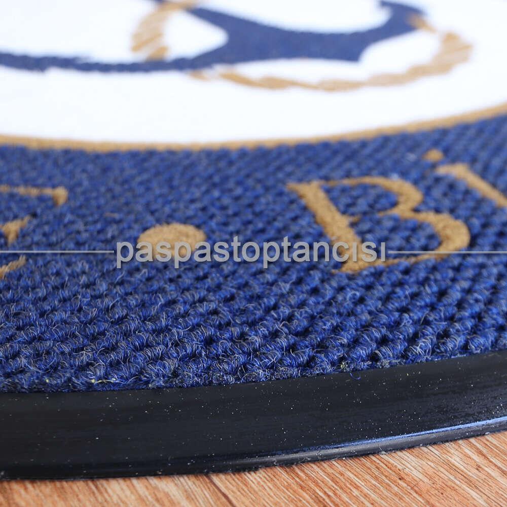 Cafe için Logolu Yuvarlak Paspas