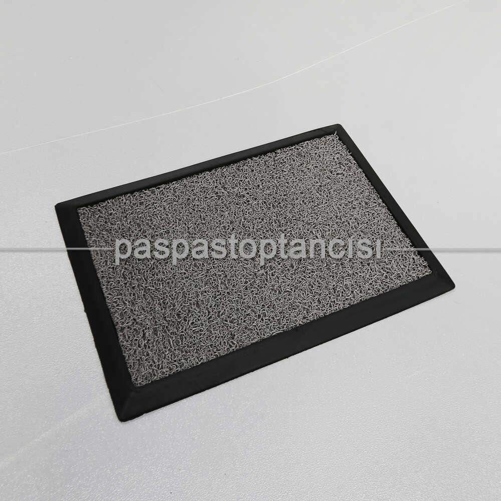 Gri Kıvırcık Paspaslı Kauçuk Hijyen Paspas