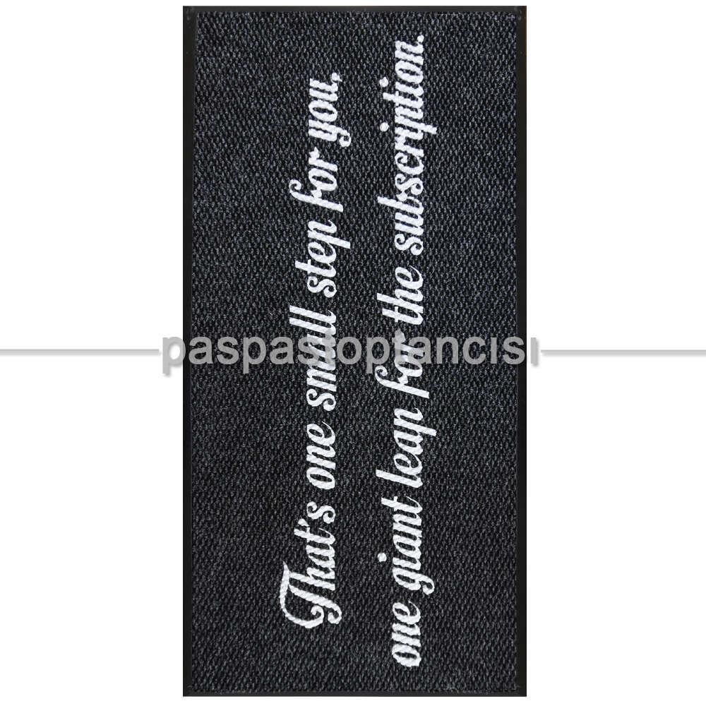 Kişilere Özel Siyah Paspas