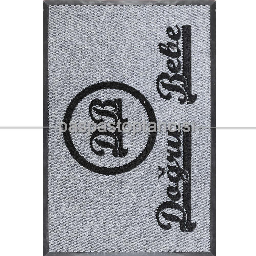 Mağazalar için Logolu Gri Paspas