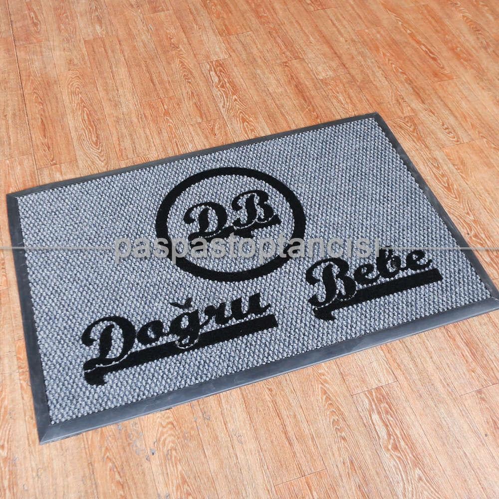 Mağazalar için Logolu Gri Paspas