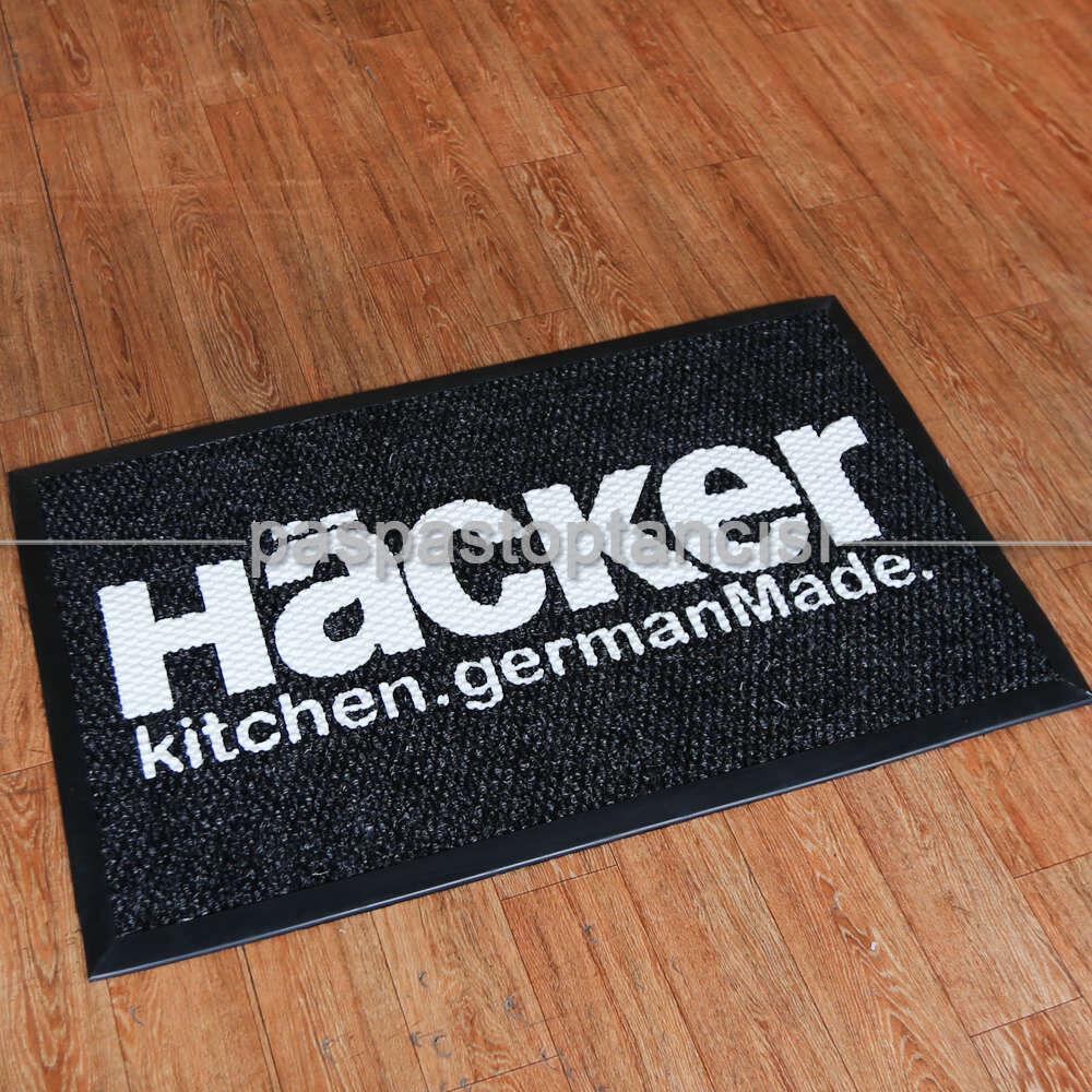 Mağazalara Özel Logolu Siyah Paspas