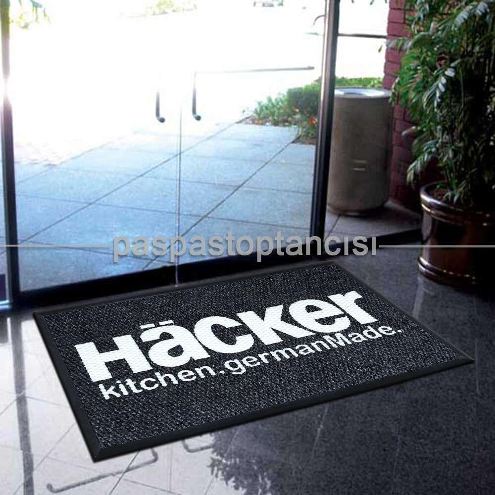 Mağazalara Özel Logolu Siyah Paspas