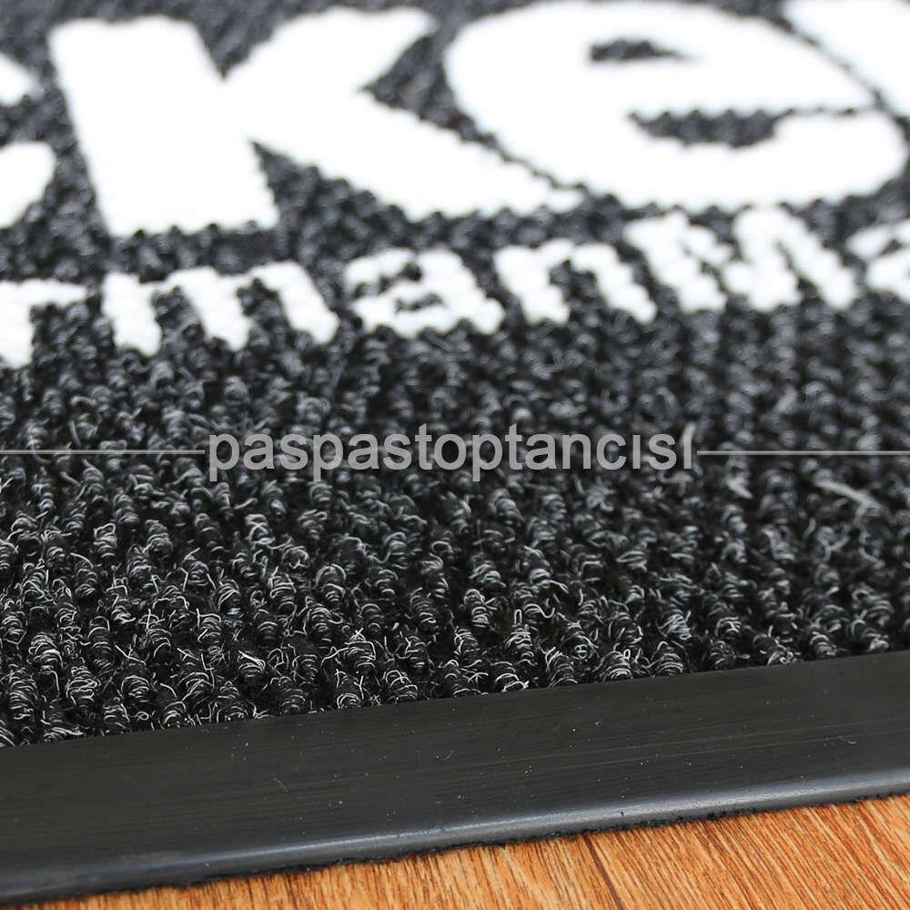 Mağazalara Özel Logolu Siyah Paspas