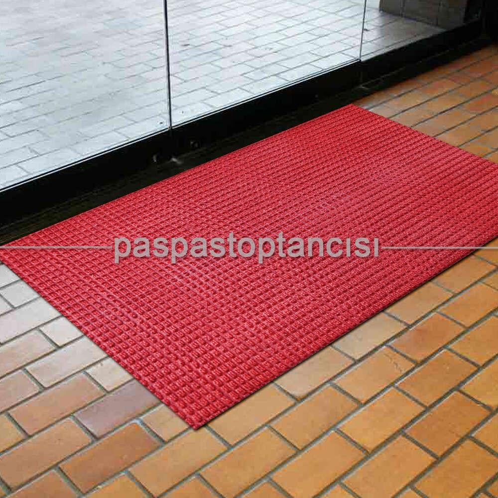Nem ve Toz Alıcı Kırmızı Ofis Tipi Yolluk Halı Paspas