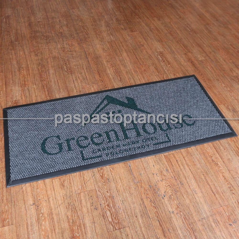 Otellere Özel Logolu Gri Paspas