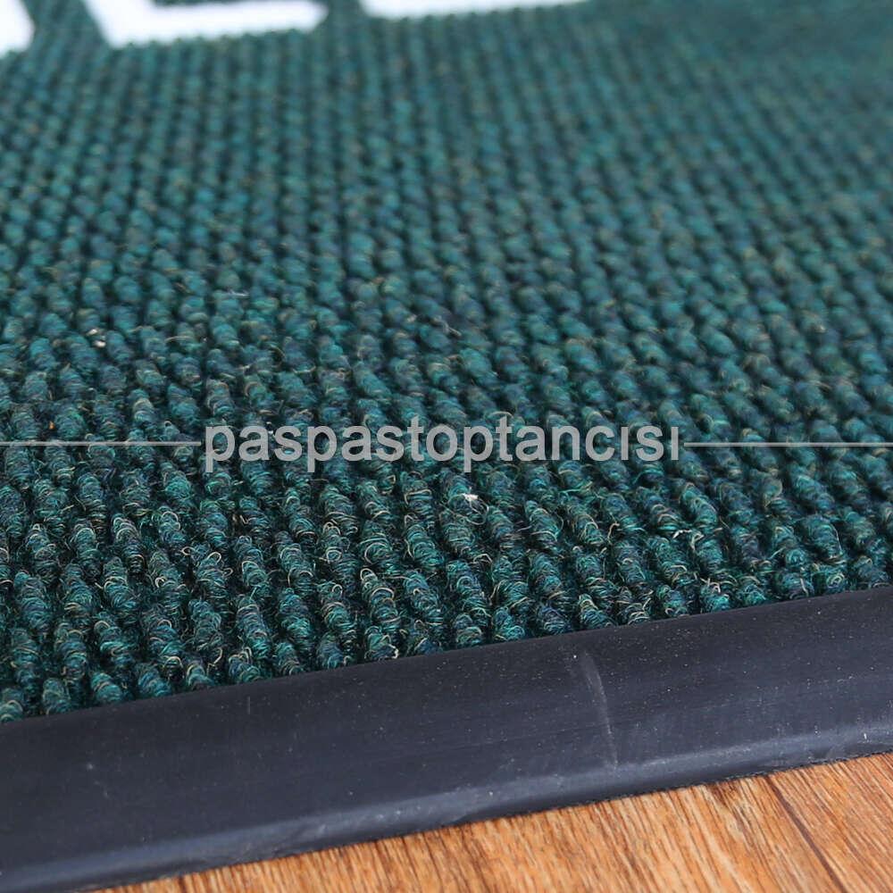 Restaurant için Özel Logolu Yeşil Paspas