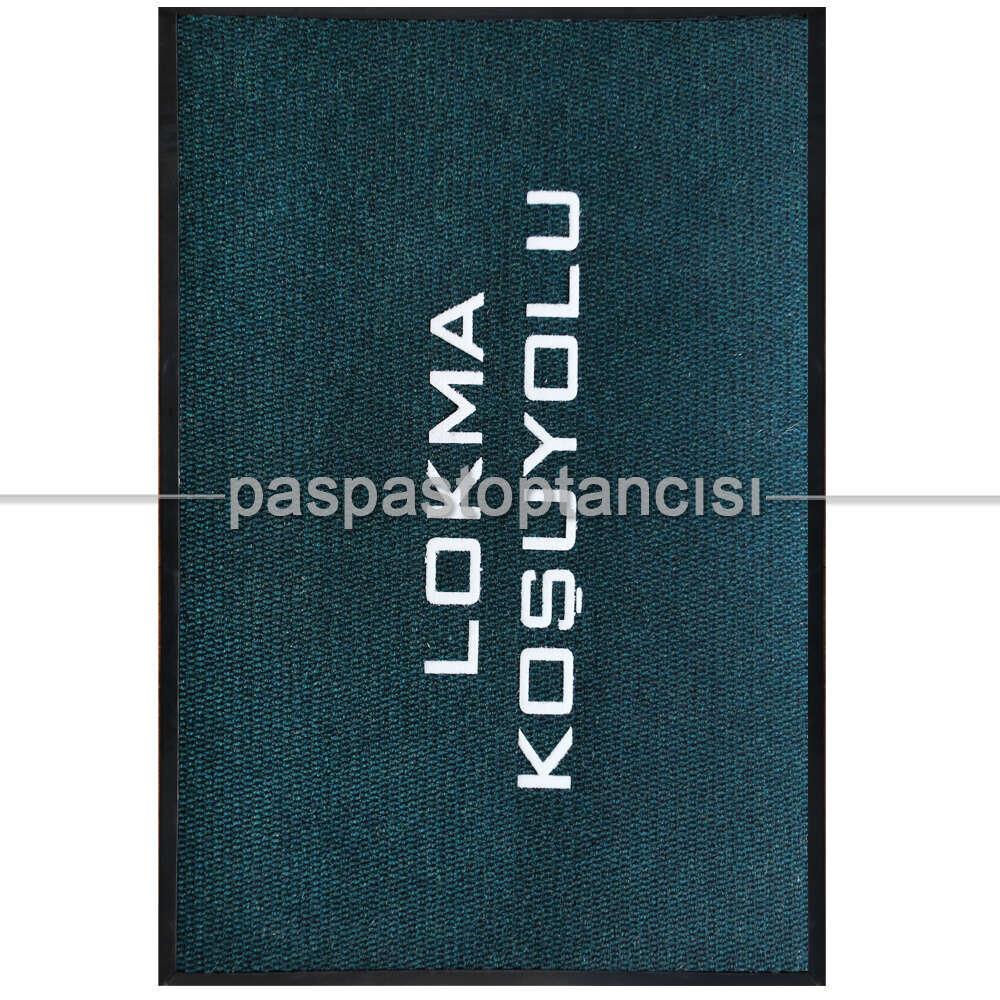 Restaurant için Özel Logolu Yeşil Paspas