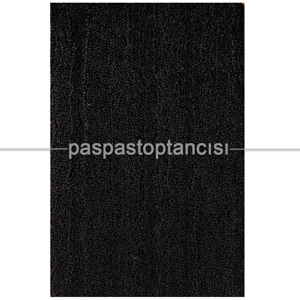 Toptan Rulo Koko Kıl Paspas Pvc Tabanlı Siyah