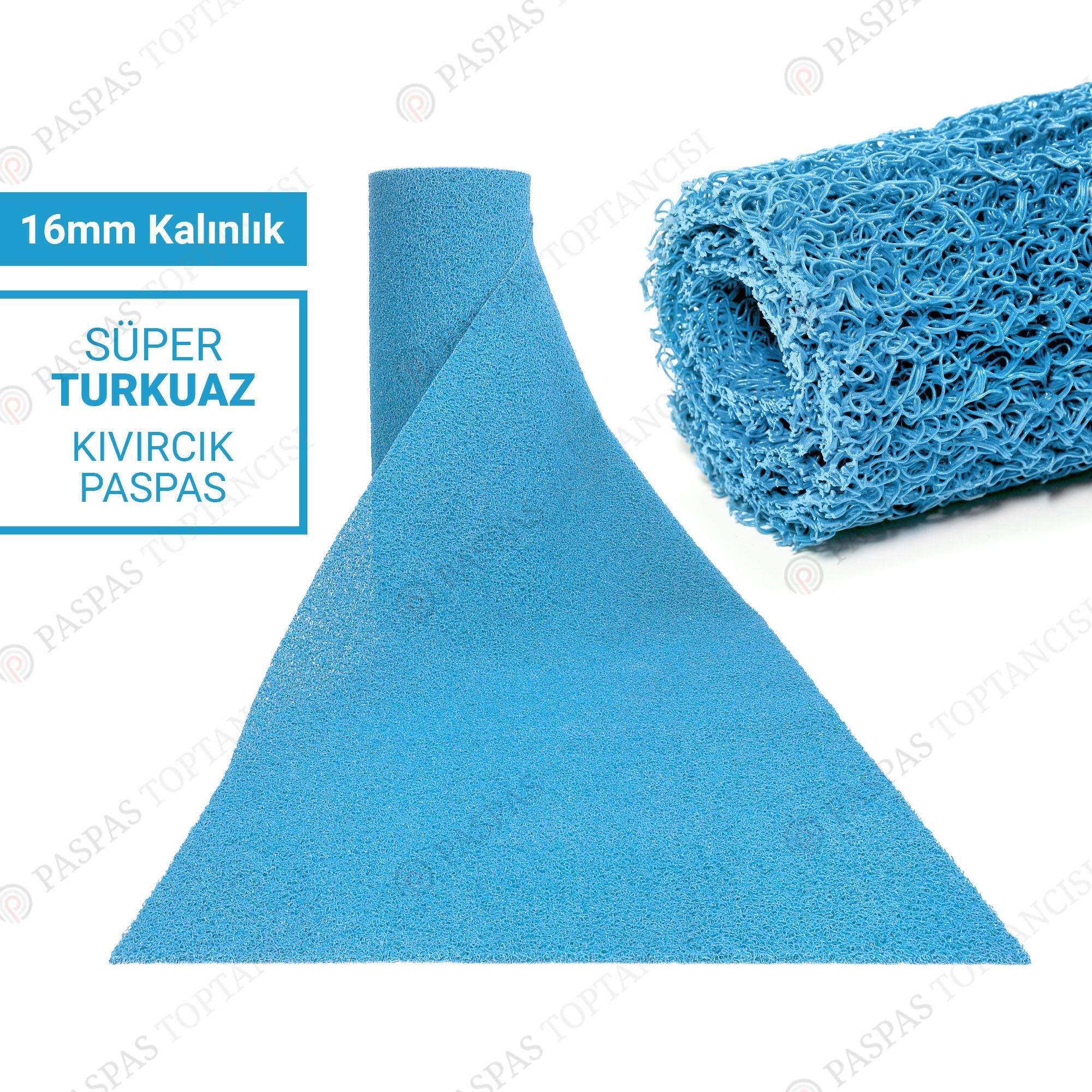 Turkuaz Kıvırcık Paspas 16 mm