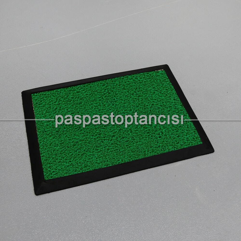 Yeşil Kıvırcık Paspaslı Kauçuk Hijyen Paspas