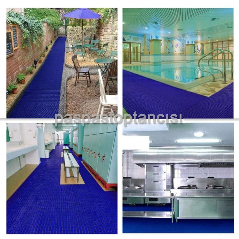 Z Mat Islak Zemin Paspası Normal 5 mm Mavi