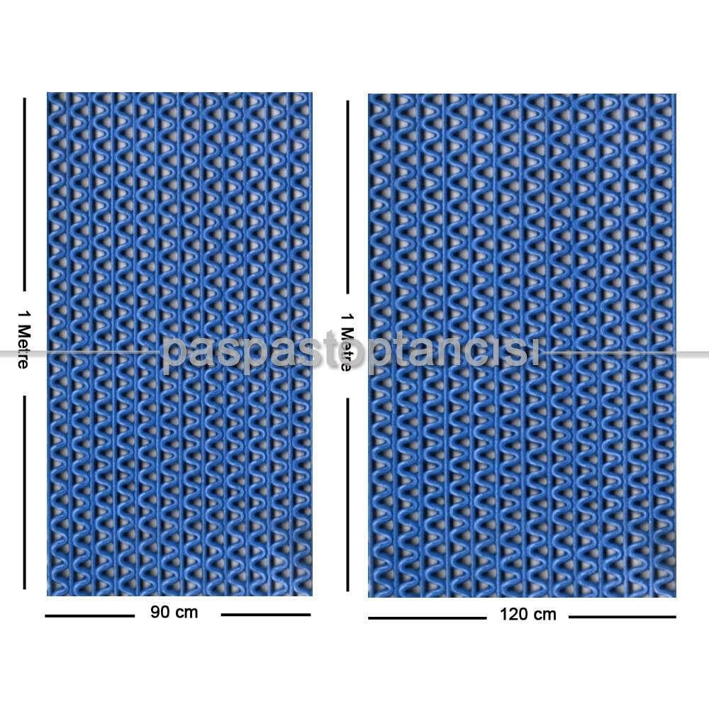 Z Mat Islak Zemin Paspası Süper 8 mm Mavi