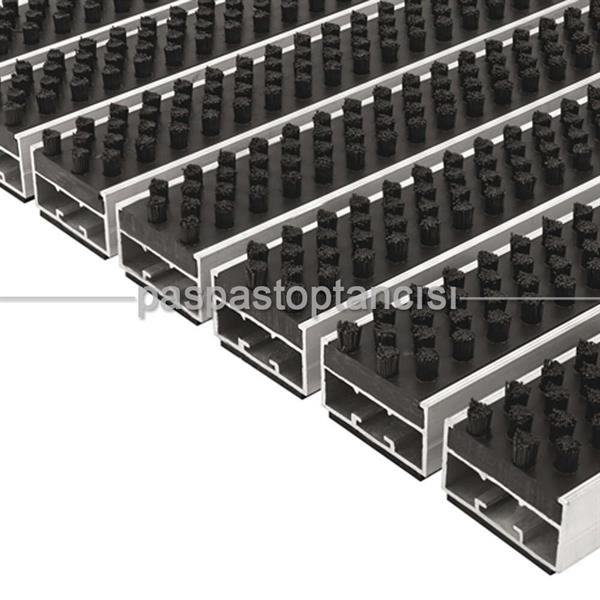 Alüminyum Metal Paspas Fırça Fitilli UM5000 Kırmızı