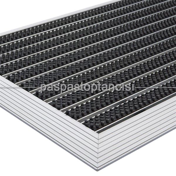 Alüminyum Metal Paspas Fırça Fitilli UM5000 Kırmızı