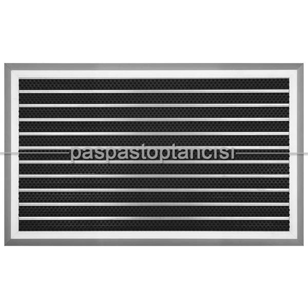 Alüminyum Metal Paspas Fırça Fitilli UM5000 Gri