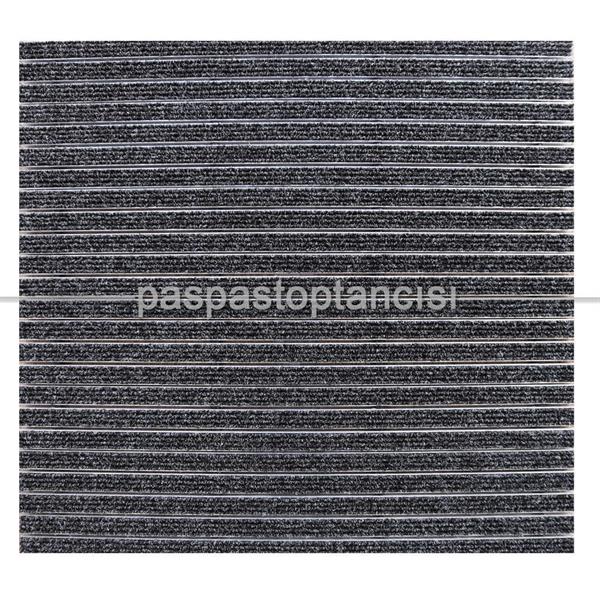 Alüminyum Paspas Bukle Halı Fitilli EM1000 Siyah