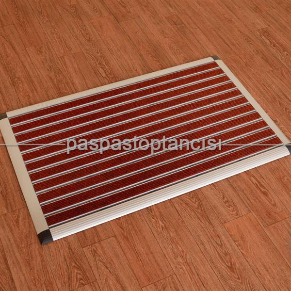 Alüminyum Paspas Bukle Halı Fitilli EM1000 Kırmızı