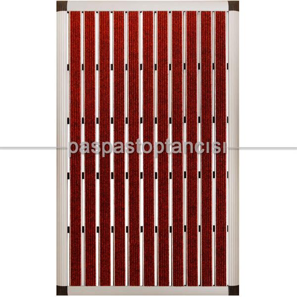 Alüminyum Paspas Bukle Halı Fitilli EM1000 Kırmızı