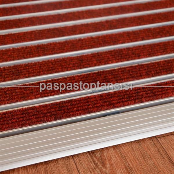 Alüminyum Paspas Bukle Halı Fitilli EM1000 Kırmızı