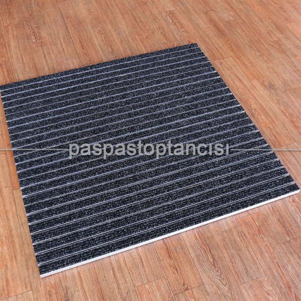 Alüminyum Paspas Bukle Halı Fitilli EM1000 Siyah