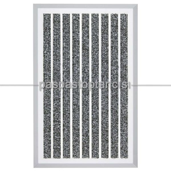 Alüminyum Paspas Bukle Halı Fitilli OM1000 Gri