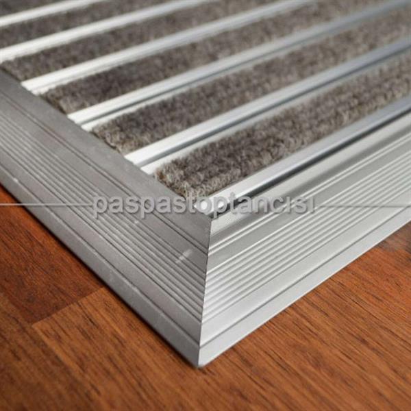 Alüminyum Paspas Bukle Halı Fitilli OM1000 Bej