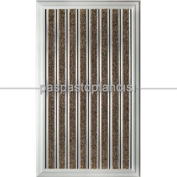 Alüminyum Paspas Bukle Halı Fitilli OM1000 Bej