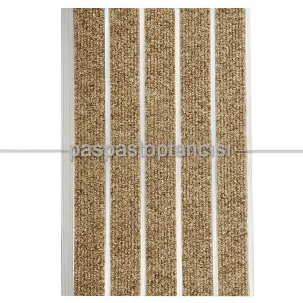 Alüminyum Paspas Bukle Halı Fitilli SM1000 Bej