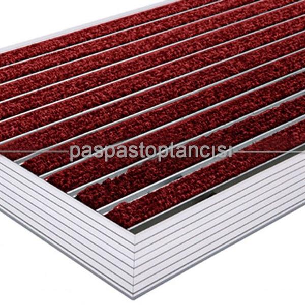 Alüminyum Paspas Bukle Halı Fitilli UM1000 Kırmızı