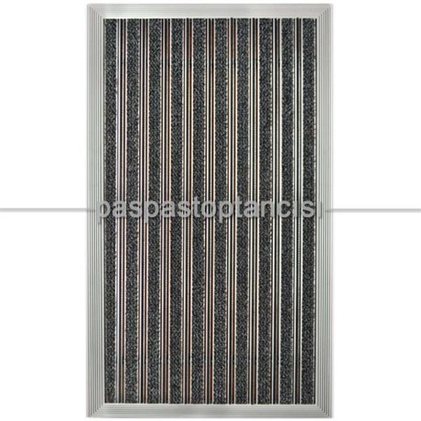 Alüminyum Paspas Exclusive Halı Fitilli ve Fırça Sıyırıcılı UM3000F Gri