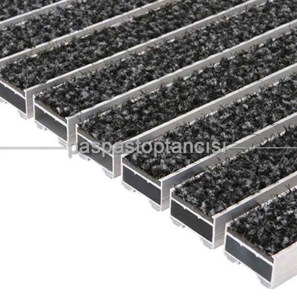 Alüminyum Paspas Exclusive Halı Fitilli UM3000 Gri