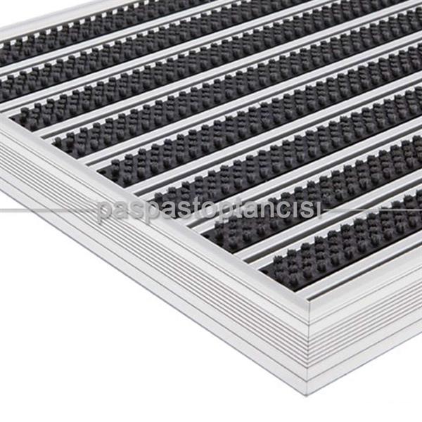 Alüminyum Paspas Fırça Fitilli PM4000 Siyah