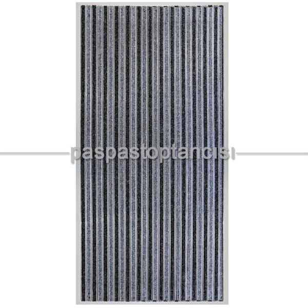 Alüminyum Paspas Halı Fitilli Siyah - Gri