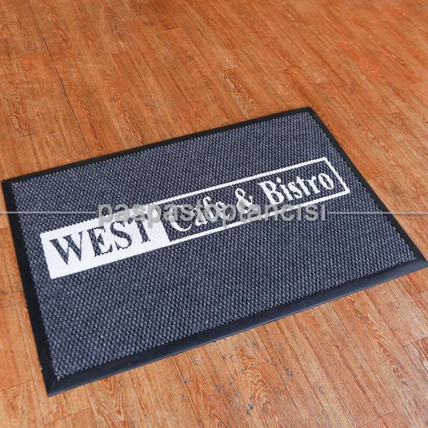 Cafe ve Restaurant Logolu Gri Paspas