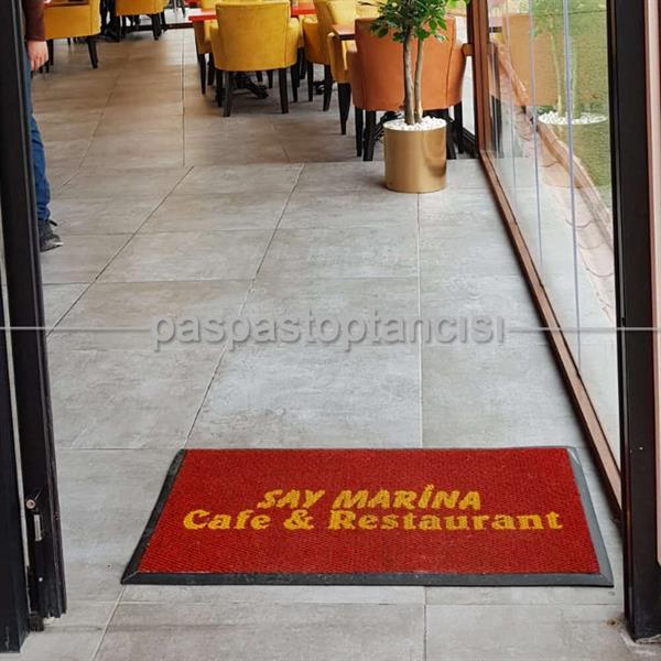 Cafe ve Restaurant Logolu Paspas