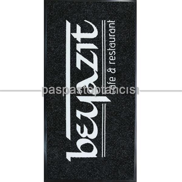 Cafe ve Restaurant Logolu Siyah Paspas