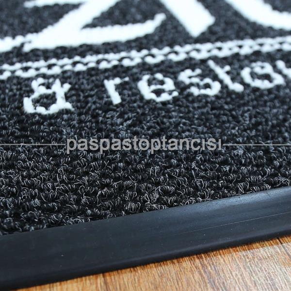 Cafe ve Restaurant Logolu Siyah Paspas