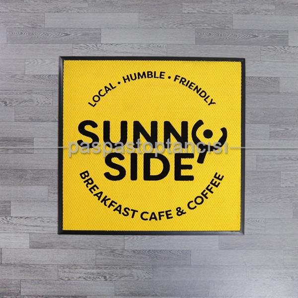 Cafeler için Özel Tasarım Logolu Paspaslar