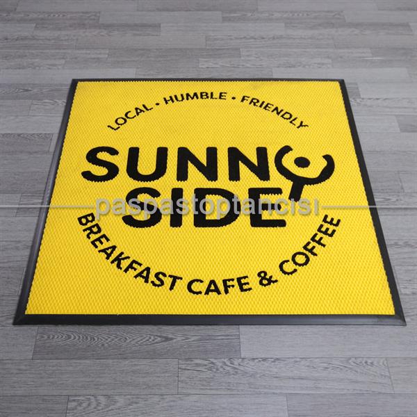 Cafeler için Özel Tasarım Logolu Paspaslar